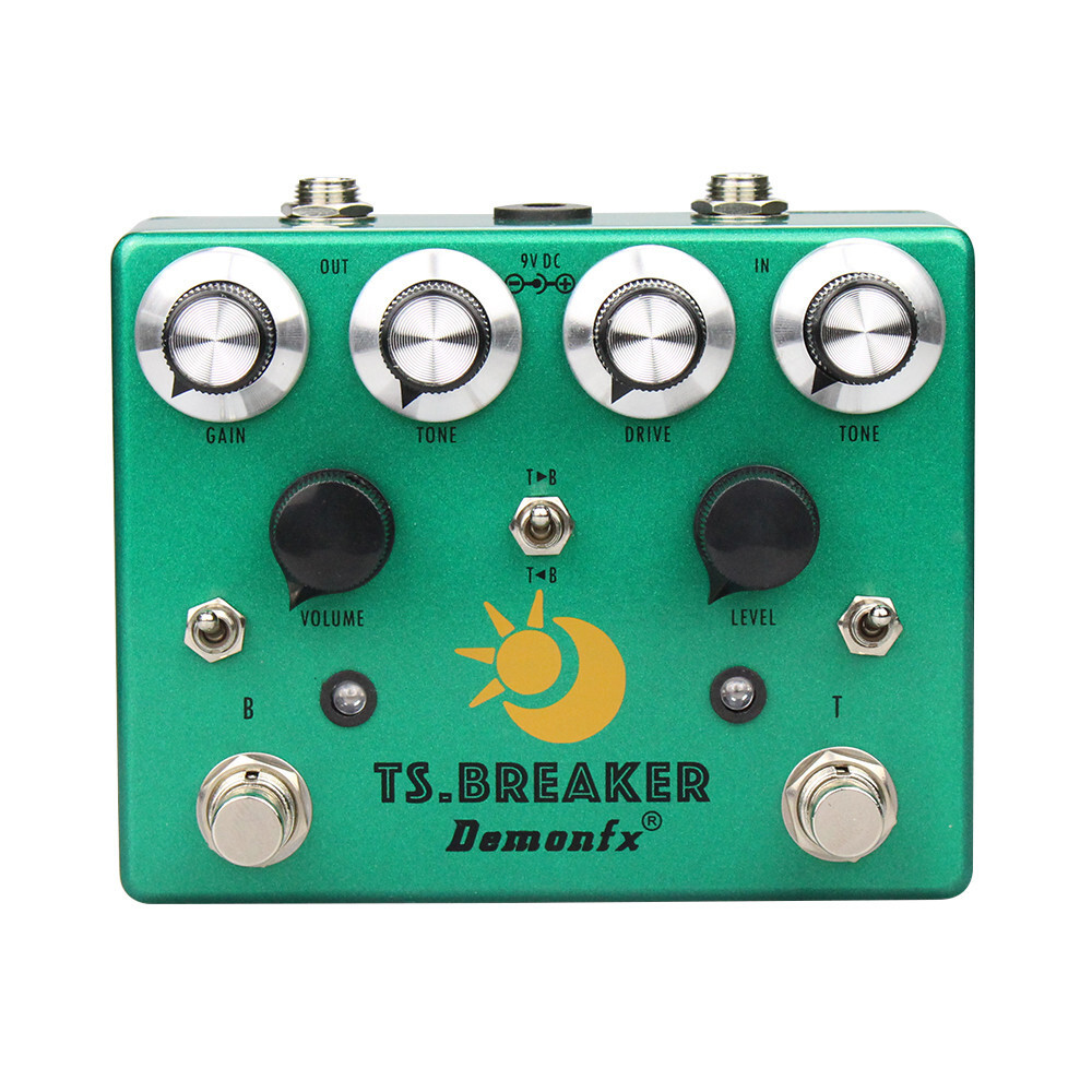 Demonfx TS.BREAKER Guitar Effect Pedal รวม BLUES BREAKER และ TS9 In One Pedal เพิ่ม Order Toggle