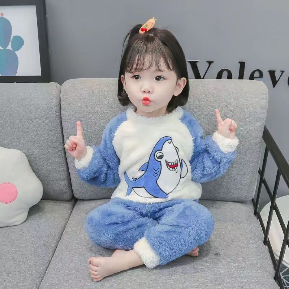 SL7738 - ชุดนอนหมีปะการัง ผ้าปู - 90cm ✨Planet 217✨