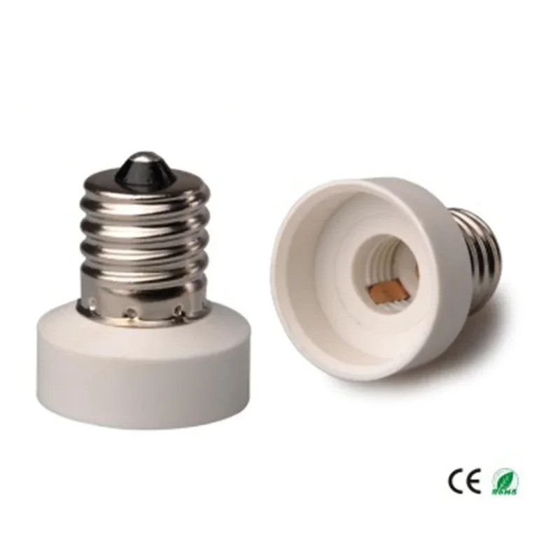 2PCS E17 ถึง E11 ซ็อกเก็ตไฟอะแดปเตอร์ E11 ถึง E17 หลอดไฟ LED ผู้ถือฐาน converter CE Rohs,allow ติดตั