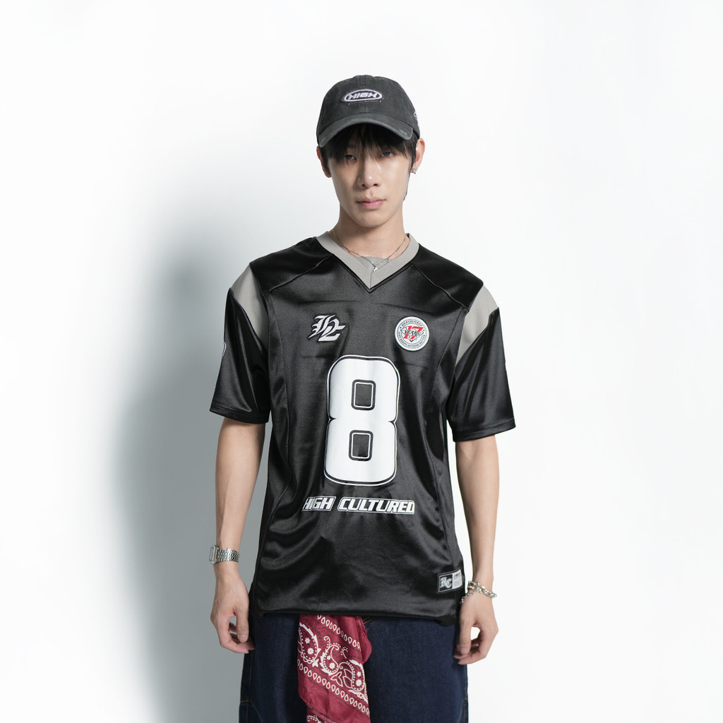 High Cultured 17th Years Anniversary Satin Jersey Tee Jersi Oversaiz - 1148