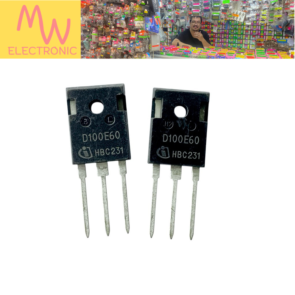 Diode D100E60(ราคาต่อ 1ชิ้น) Fast Diode 100A 600V TO-247 3ขา มีสินค้าพร้อมส่งในไทย