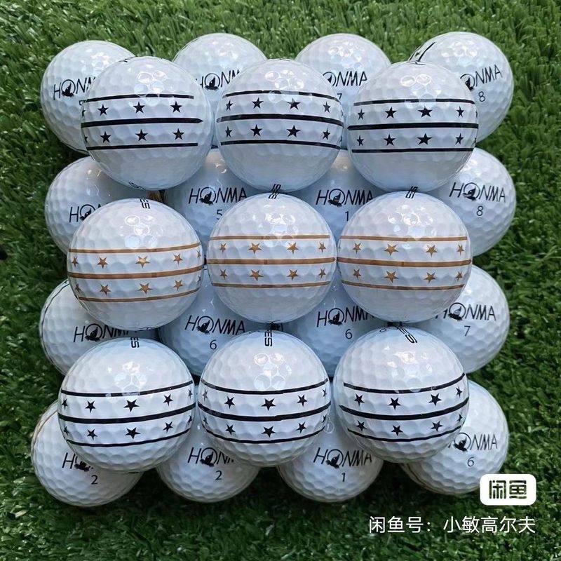 HONMA Five-Star Three-Line D1 A1 G6 XX Two Three Four-Layer Ball Off-Game Old Golf Ball สี O