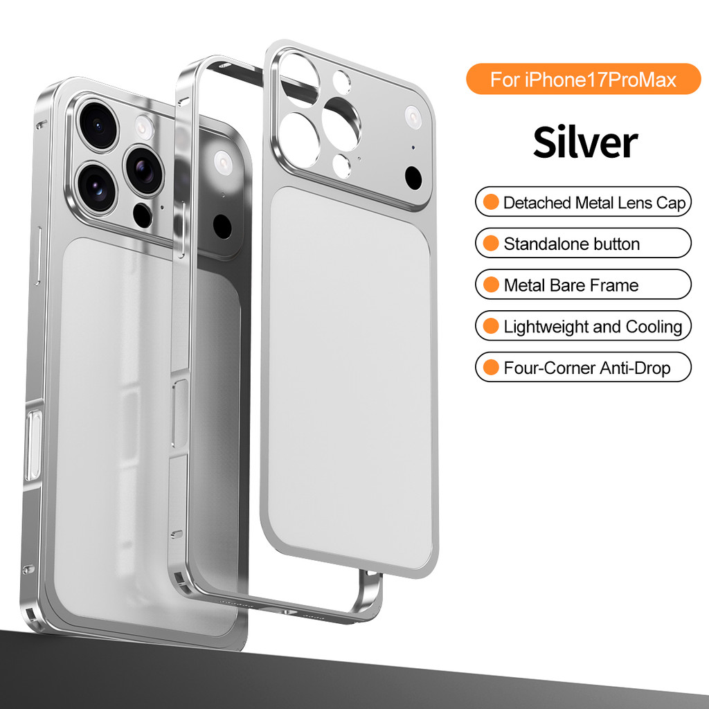 HOCE Haima หัวเข็มขัดกรอบเคสโทรศัพท์สําหรับ iPhone 16 15 14 13 Pro/Pro Max เปลี่ยน 17 Pro/Pro Max หน้าต่างขนาดใหญ่ Backplane ฝาครอบป้องกันการตก