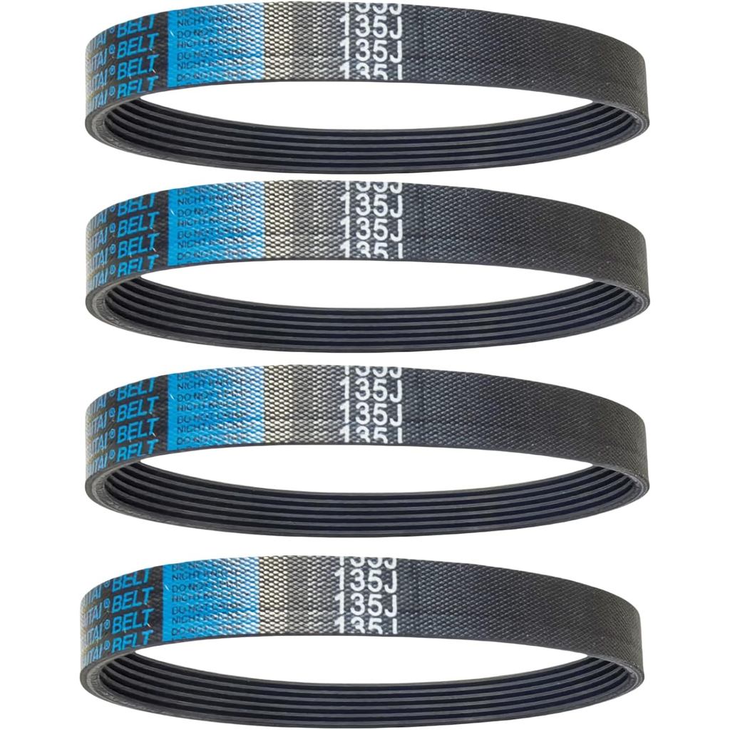 4 Pack 135J6 Planer Replacement Drive Poly V Belt 135J6 For Delta 22-540 22-546 TP300, Ryobi AP10, W