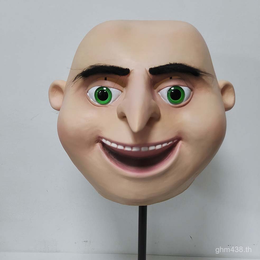 Performance คอสเพลย์ Props แต่งหน้าหน้ากากคอสเพลย์ Despicable Me Headgear Latex Gru Prom Headgear WH