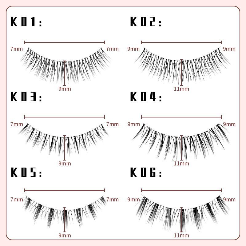 Eye Eyelash Beauty แต่งหน้า K01 ขนตาจําลองธรรมชาติ Soft Light Air Sharpening Curling ก้านโปร่งใส 216 21720251127 ราคา ถูกที่สุด ดีลบีเคเค แกลเลอรีภาพที่ 9