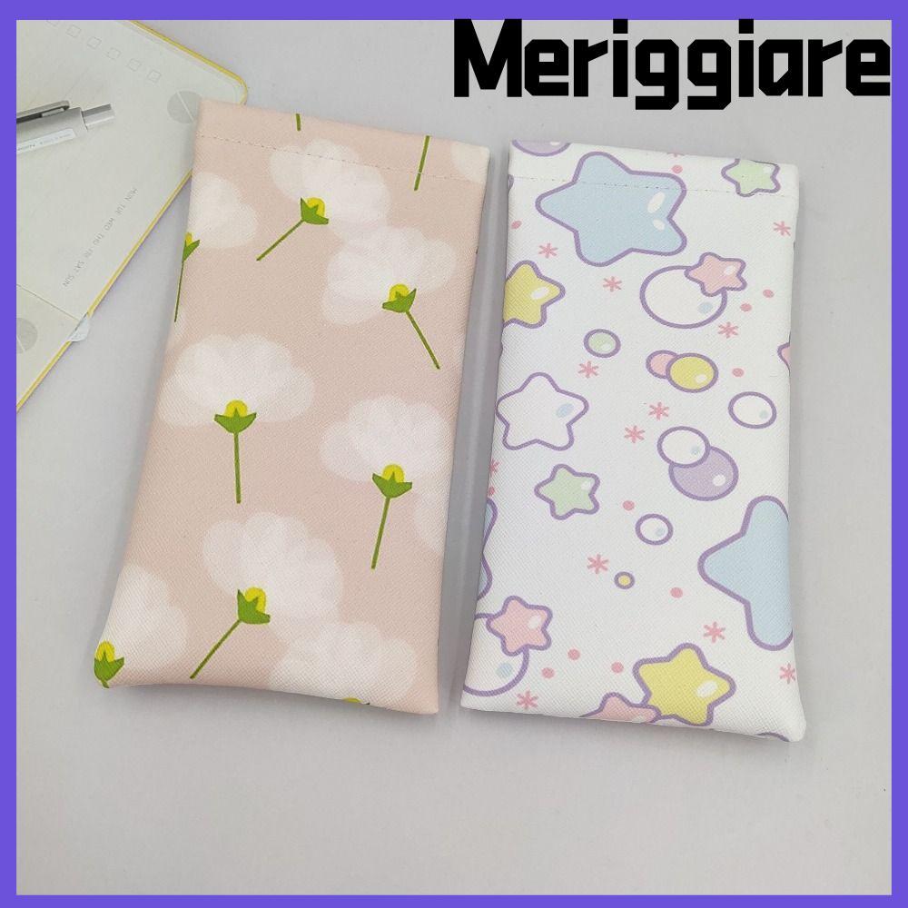 MERIGGIARE Sun Glasses , Soft Shell Cosmetic Bag Lipstick , Fresh Style Automatic Closed Waterproof 