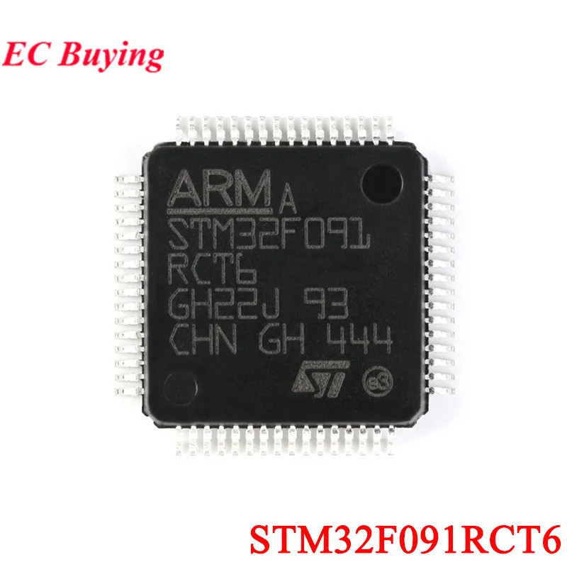 5 ชิ้น/1 ชิ้น STM32F091RCT6 STM32F091 STM32 F091RCT6 F091RC LQFP-64 แขน Cortex-M0 32-bit Microcontro