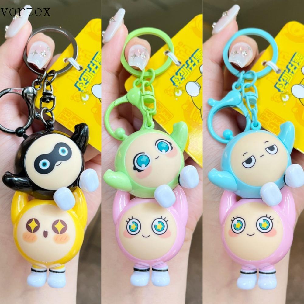 VORTEXG Eggy Party Bag จี้,การ์ตูนอะนิเมะเกม Eggy Party พวงกุญแจ,สร้างสรรค์น่ารักกระเป๋าแขวน Eggy Pa