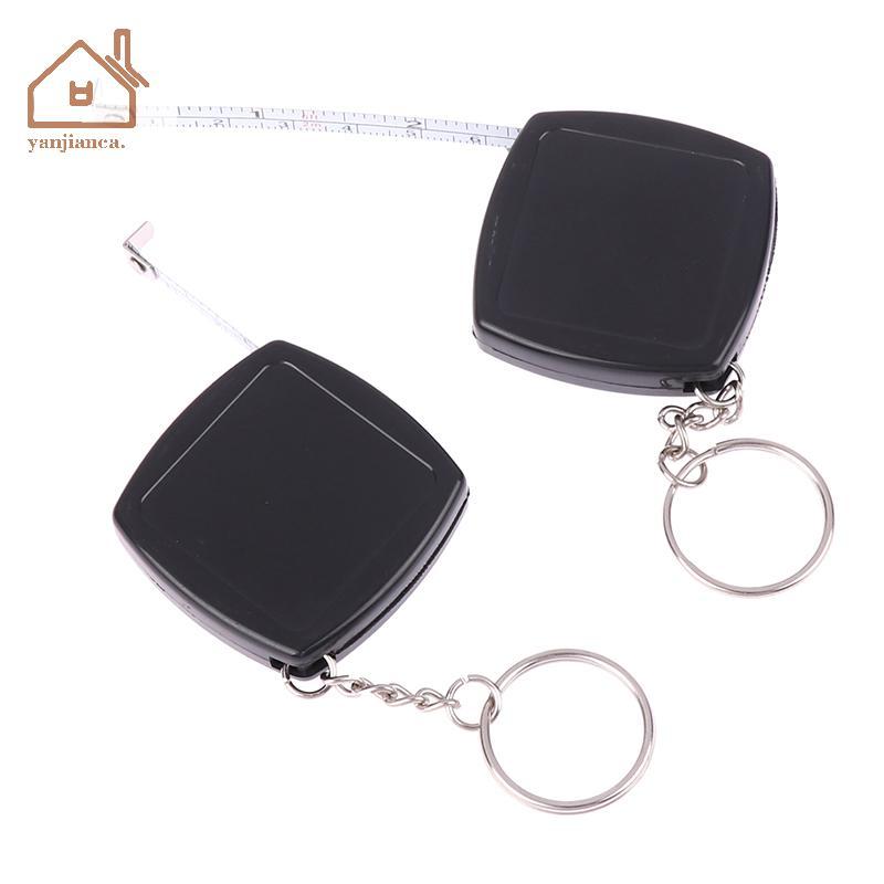 YANCA Square 2 M เทปวัด Retractable ของขวัญไม้บรรทัดเหล็กขนาดเล็กเหล็กอัตโนมัติ Telescopic เทปวัด TH - รูปที่ 5