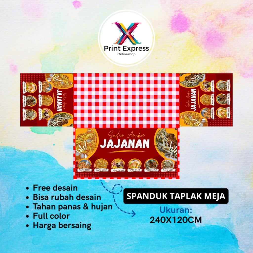 ขนม Rujak แบบกําหนดเอง 240x120 CM