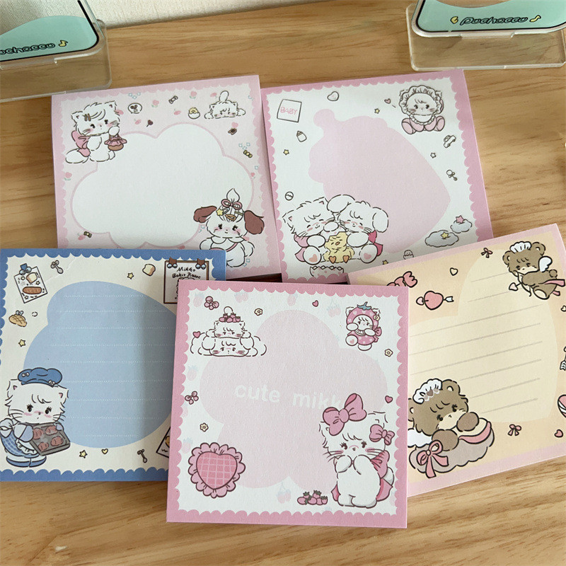 [mikko Sticky Notes] Cute ins Style Sticky Notes Student Cartoon Message Notes