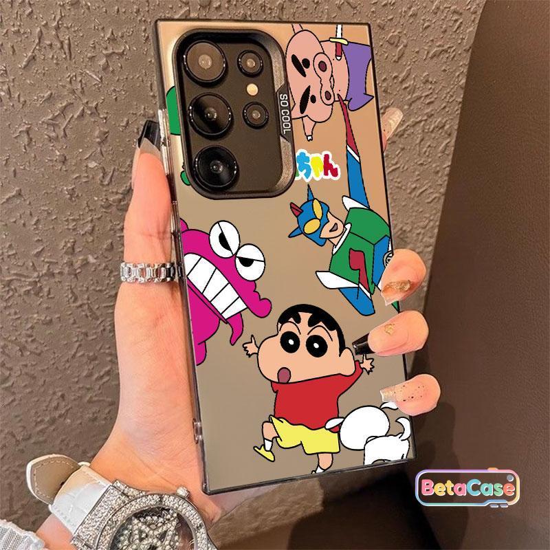Crayon Shin-chan Happy Fun Boy กรณีโทรศัพท์อนิเมะสำหรับ Samsung Galaxy S30U S25Edge S24FE S23Plus S2