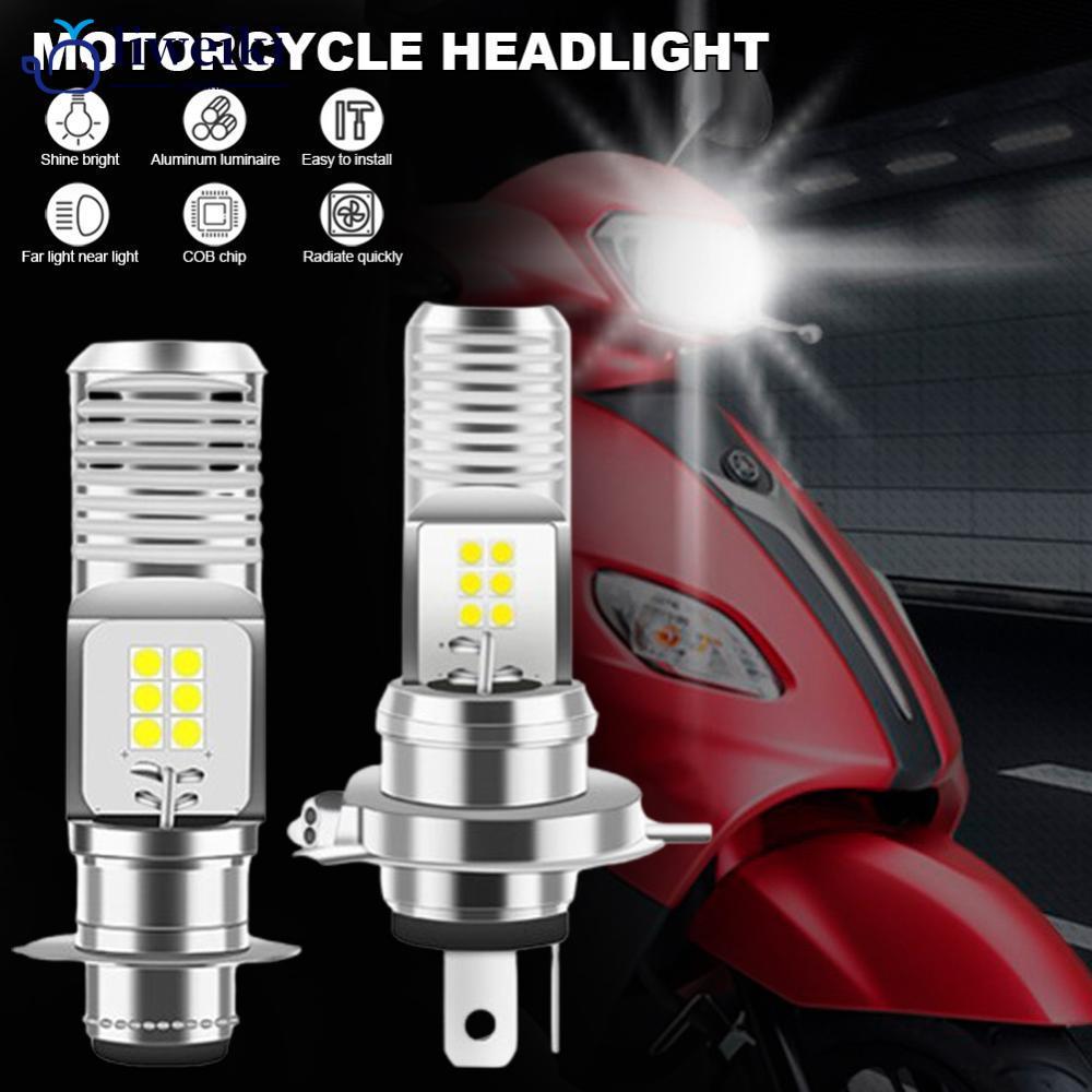 LIWEKI 1 PC P15D H4 LED ไฟหน้ารถจักรยานยนต์ Moto หลอดไฟสําหรับ MotorBike สกู๊ตเตอร์ ATV HeadLamp 9 V