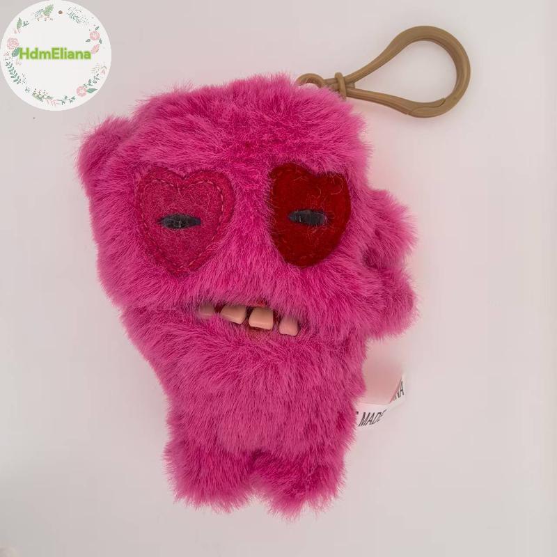 HdmEliana น่าเกลียดมอนสเตอร์ฟันเดิมของเล่นตุ๊กตา-ฟันตาเสือดาวพิมพ์ตุ๊กตาพวงกุญแจจี้ของขวัญร้อน TH - รูปที่ 3