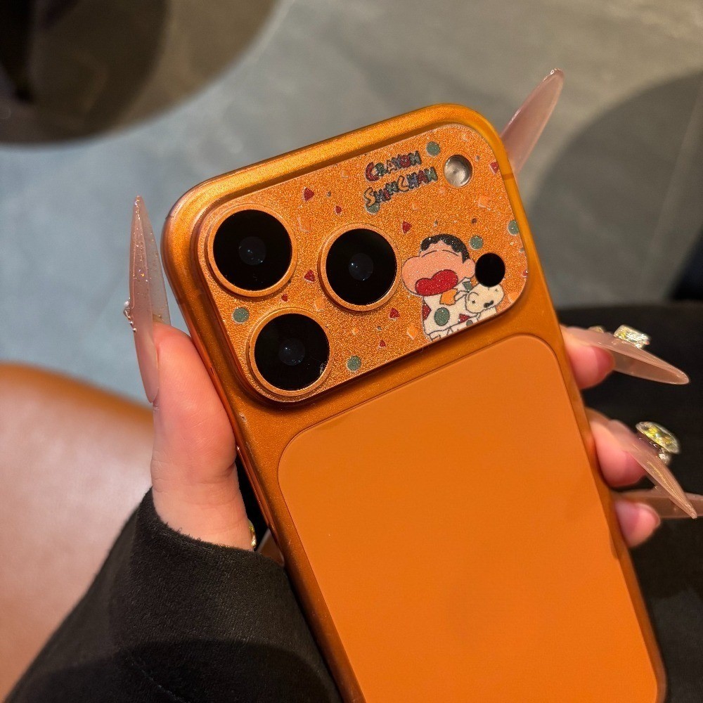 2 ชิ้นชุดน่ารัก Hollow Out Glitter สติกเกอร์สําหรับ IPhone 17ProMax 17Pro เลนส์ฟิล์มนุ่ม - รูปที่ 4