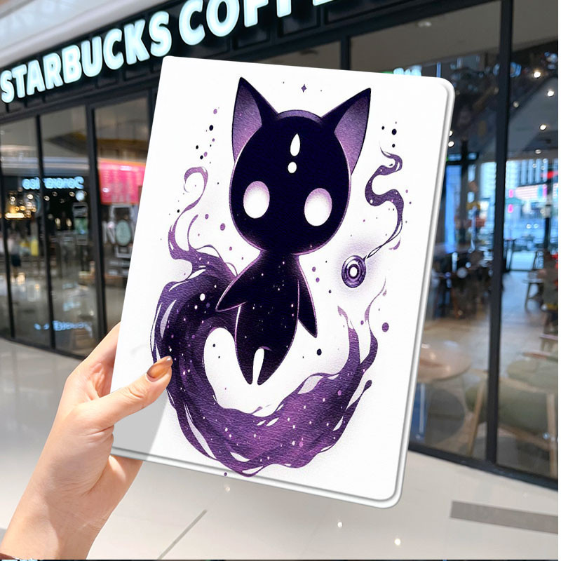 AnimalsCats เคส Ipad 2024 Pro-13in(9.7-in)mini5/6/7 air โปร่งใส 5th 6th 7th 8th 2020 7.9/12.9in Mei 
