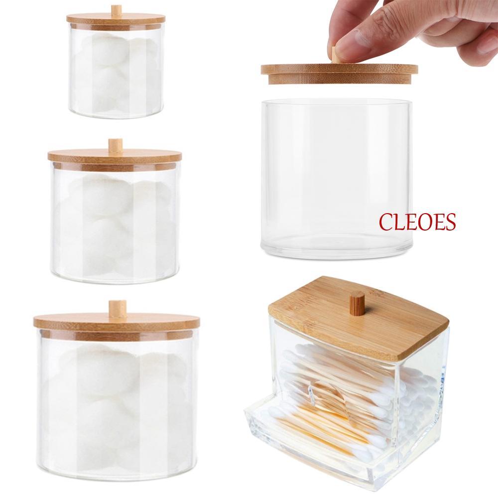 CLEOES Qtips ผู้ถือเครื่องสําอางมัลติฟังก์ชั่เครื่องประดับคอนเทนเนอร์แต่งหน้า Organizers ห้องน้ํา Ja