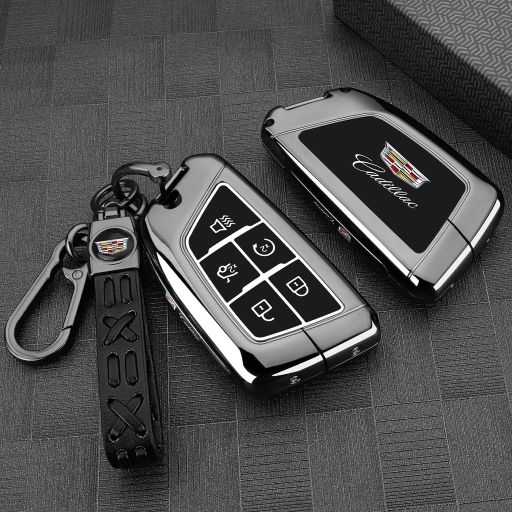 เหมาะสําหรับ Cadillac 2025 CT5 ฝาครอบกุญแจ 24 สไตล์ใหม่ ct5 หรูหรา Platinum ประเภทรถโลหะหัวเข็มขัดกร