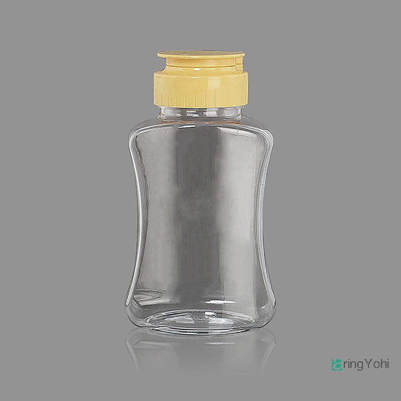 AringYohi] พลาสติกน้ําผึ้งบีบขวดเครื่องปรุงรส/ตู้สะสม Flip Refillable Syrup Jars Leakproof คอนเทนเนอร์ขวด Squeezable ใหม่