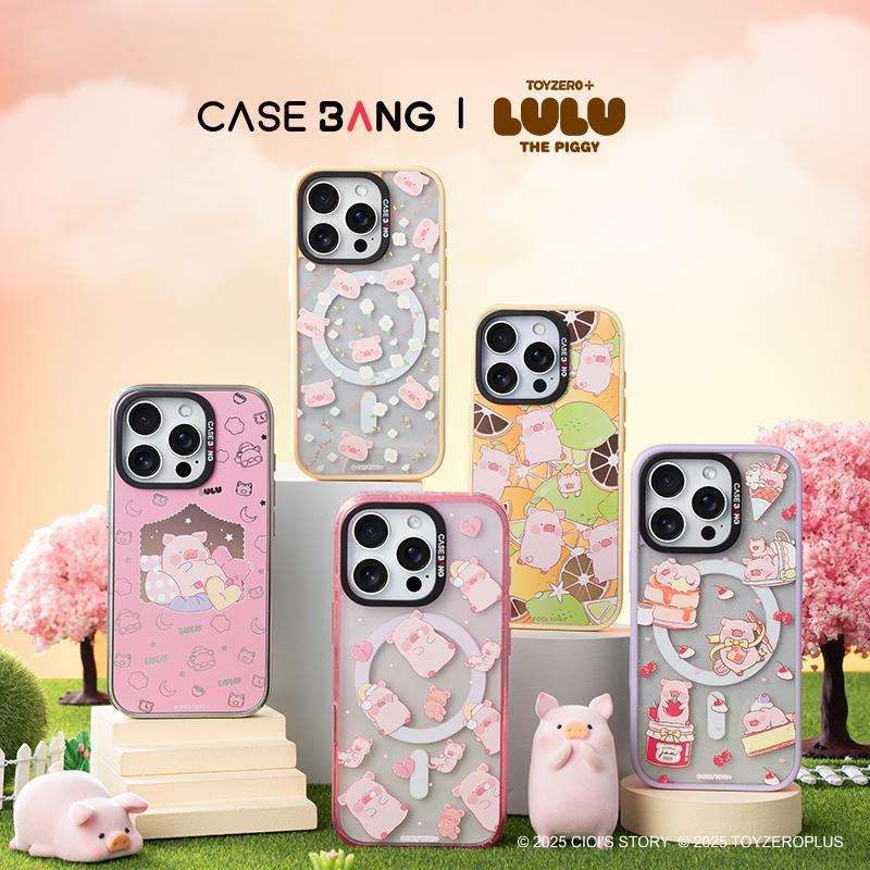 CASEBANG – Lulu the Piggy Moments Series เคสแม่เหล็ก ImagiSnap, เปลี่ยนกลับ, การป้องกันการตกของทหาร, เข้ากันได้กับ 15-17 ราคา ถูกที่สุด ดีลบีเคเค