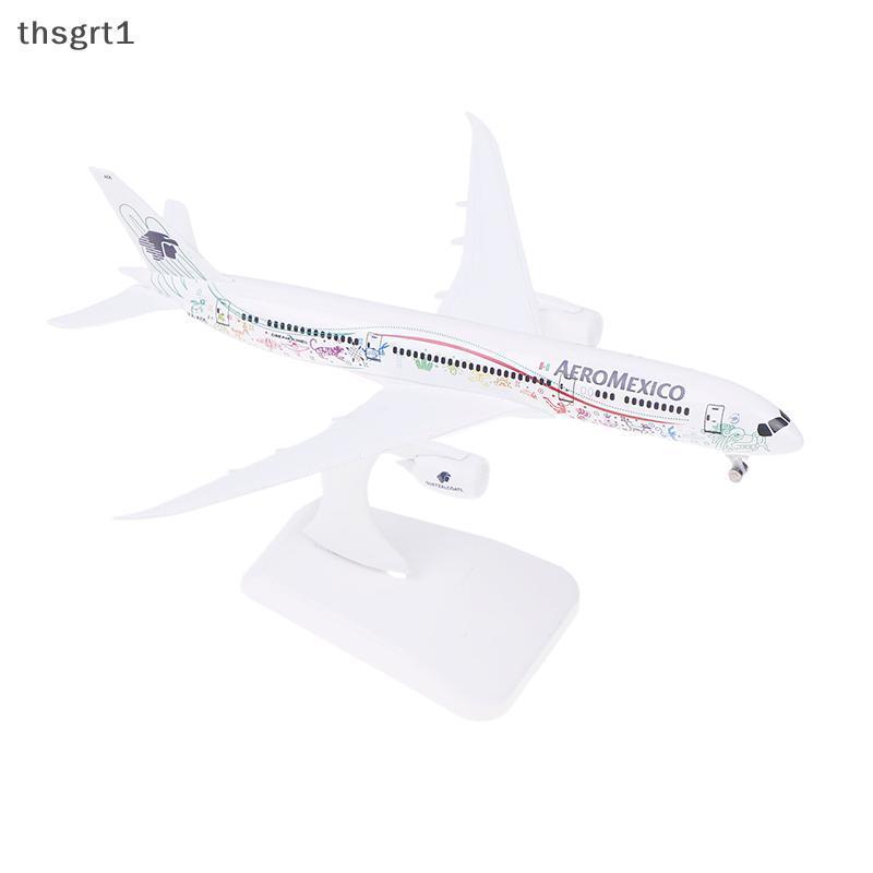 [thsgrt1] 20 ซม.MEXICO Airlines Boeing 787 B787 Airways Alloy Metal Airplane Model Diecast Plane Mod
