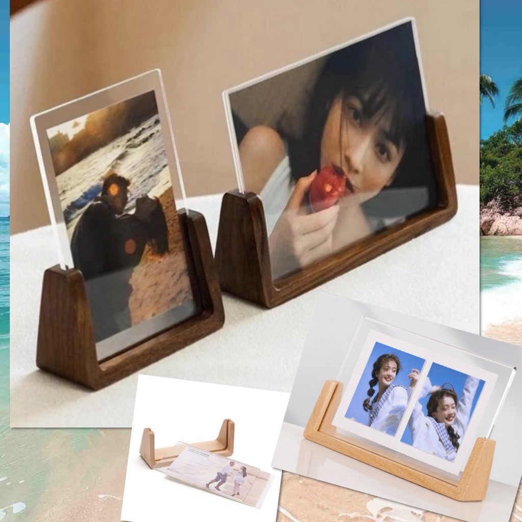 😋 กรอบรูป ไม้แท้ อะคริลิค ขนาด A4 6x4 นิ้ว มินิมอล แบบตั้งโต๊ะ ตกแต่งบ้าน กรอบป้าย ประกาศนียบัตร ภพ.20 ป้ายประกาศ 😋