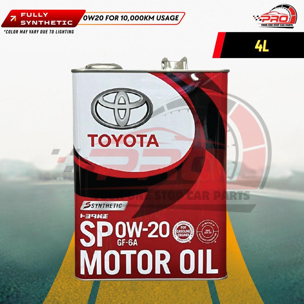 ญี่ปุ่น TOYOTA FULLY 0W20 4L ALTIS CAMRY VELLFIRE ESTIMA ALHARD ENGINE OIL SYNTHETIC 0W-20 0W 20 088