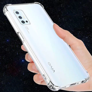 สําหรับ Vivo V17 V19 V19neo 1919 1933 ยืดหยุ่นซิลิโคนเหลวใสกึ่งโปร่งใส Anti-Yellowing ฝาครอบ 4 มุมป้องกัน Jelly Case