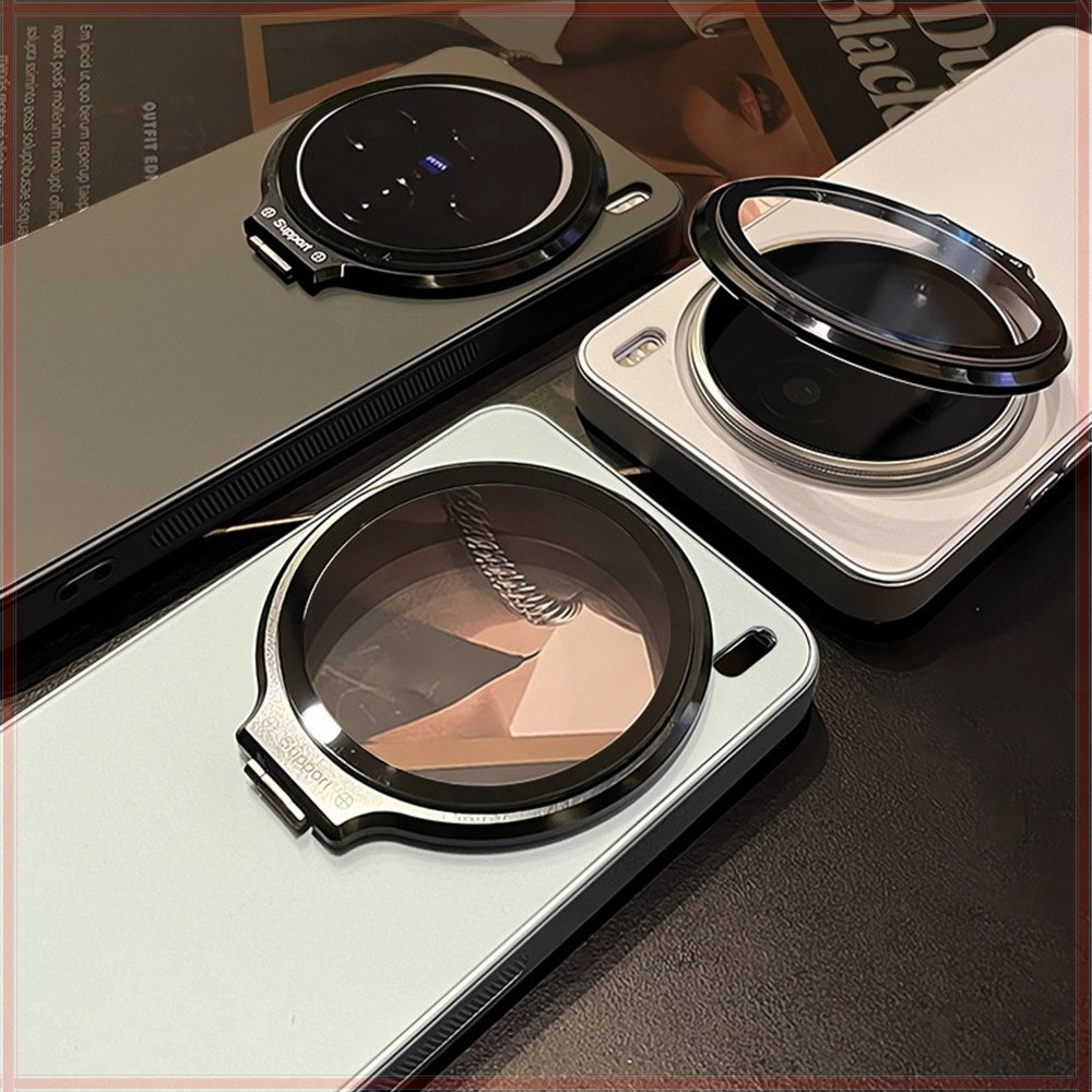 กล้องครอบคลุมเคสโทรศัพท์สําหรับ Vivo X300 X200 X100 X90 Pro/Ultra X200S X100S X90S วงเล็บโลหะที่ซ่อนอยู่ฝาครอบป้องกัน High end น้ําหนักเบา frosted anti drop shell