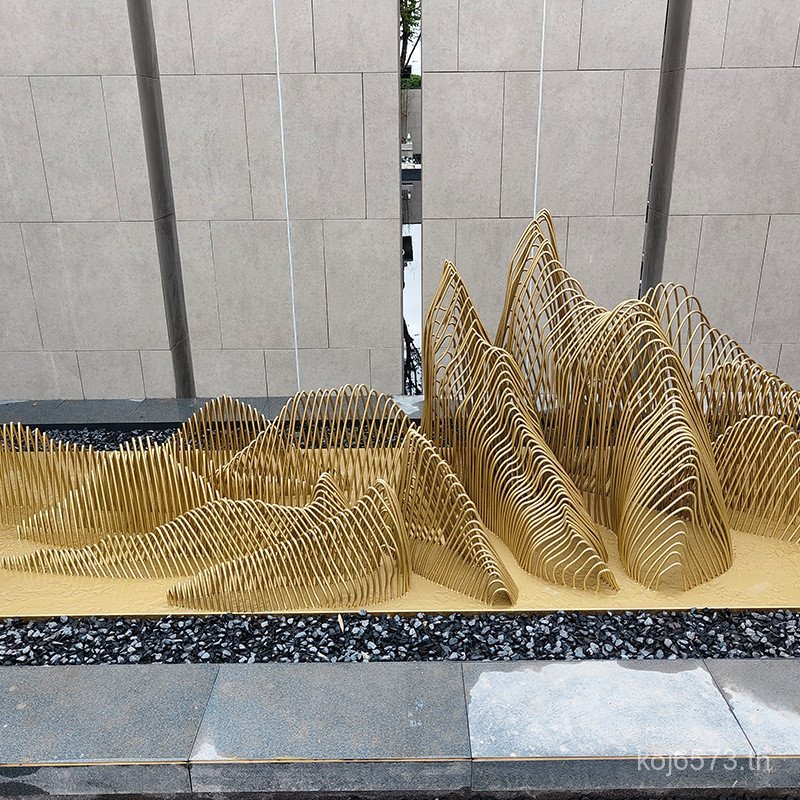 Yamagata Waterscape ตกแต่ง Rockery Greenland Park บทคัดย่อโมเดิร์นประติมากรรมภูมิทัศน์ Waterscape Pa