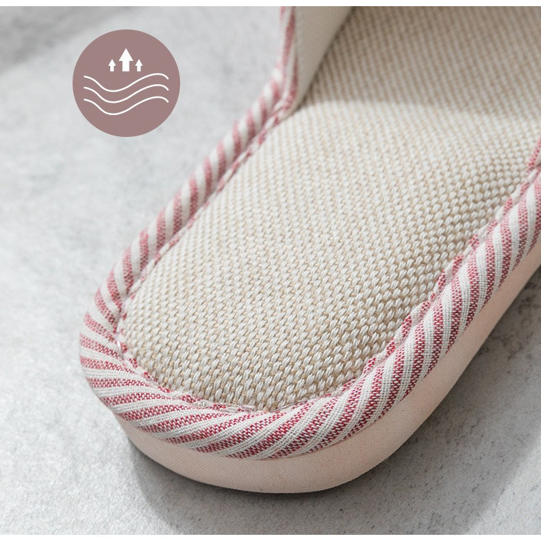 รองเท้าใส่ในบ้าน รองเท้าใส่ทำงานในบ้าน พื้นกันลื่น ลวดลายแถบสไตล์ญี่ปุ่น มีให้เลือก 8 สี - รูปที่ 7