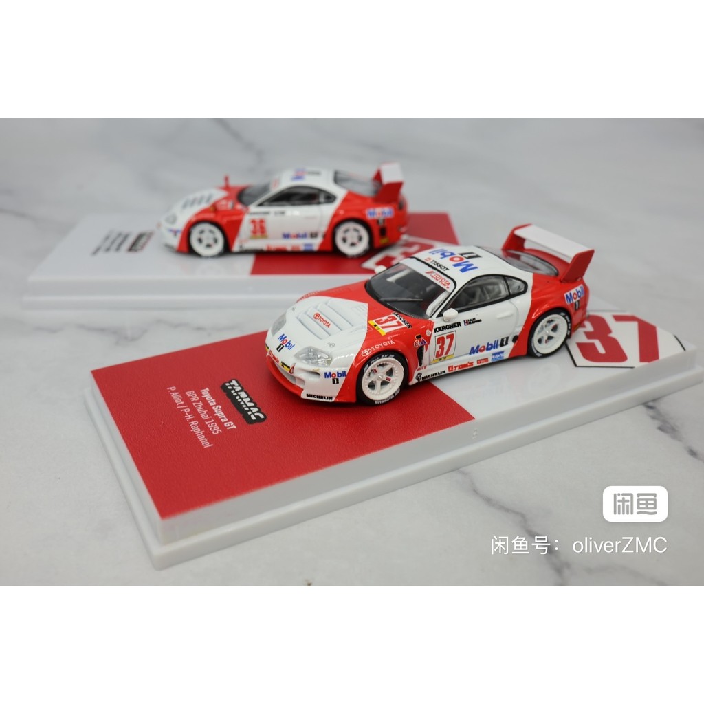 [สต๊อกพร้อม] TARMAC WORKS 1/64 Toyota Supra GT Zhuhei Endurance Sai Marlboro Coating No. 37 Car One 