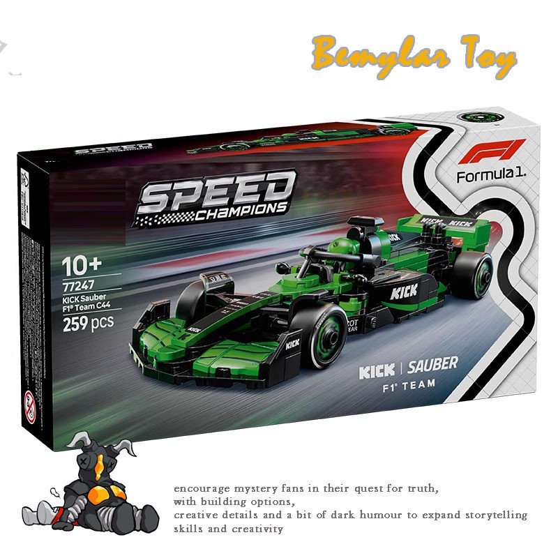Bemular Hobby BM1X ใช้งานร่วมกับ Speed Champions KICK Sauber F1 ทีม C44 77247 Building blocks EQ1
