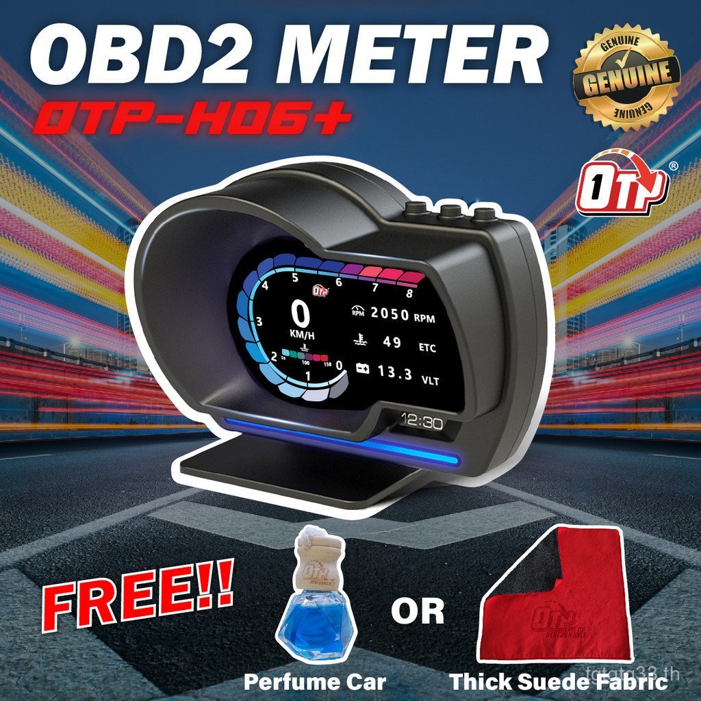 P6 F8 F9 PLUS รถ OBD GPS OBD2 เมตรเครื่องสแกนเนอร์ดิจิตอลนาฬิกาปลุกความเร็วจอแสดงผล Hud myvi axia be