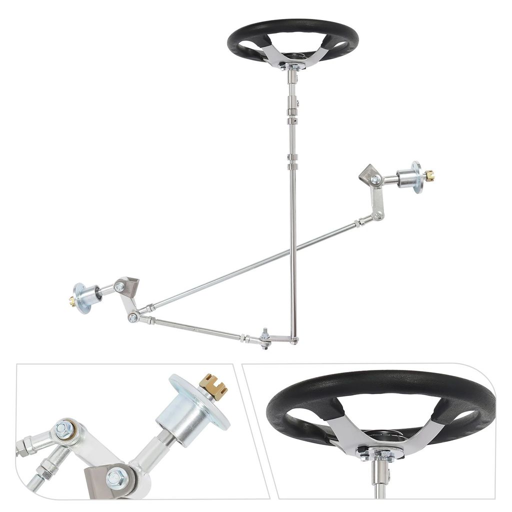 ชุดดัดแปลงพวงมาลัยด้านหน้า GO KART พวงมาลัยไดรฟ์ด้านหน้าชุดแปลงพวงมาลัยด้านหน้าสําหรับ 168cc GO KART