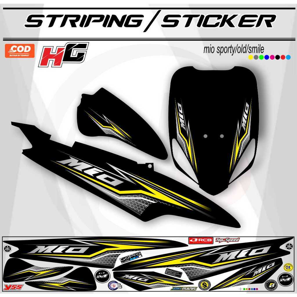 สติ๊กเกอร์ VARIATION/STRIPING LIST MIO SMILE ART NEW R44 / VARIATION