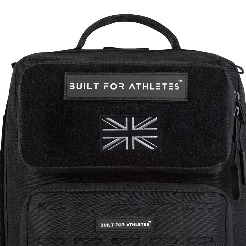 Built For Athletes - Patch - UK Black White Flag Patch
