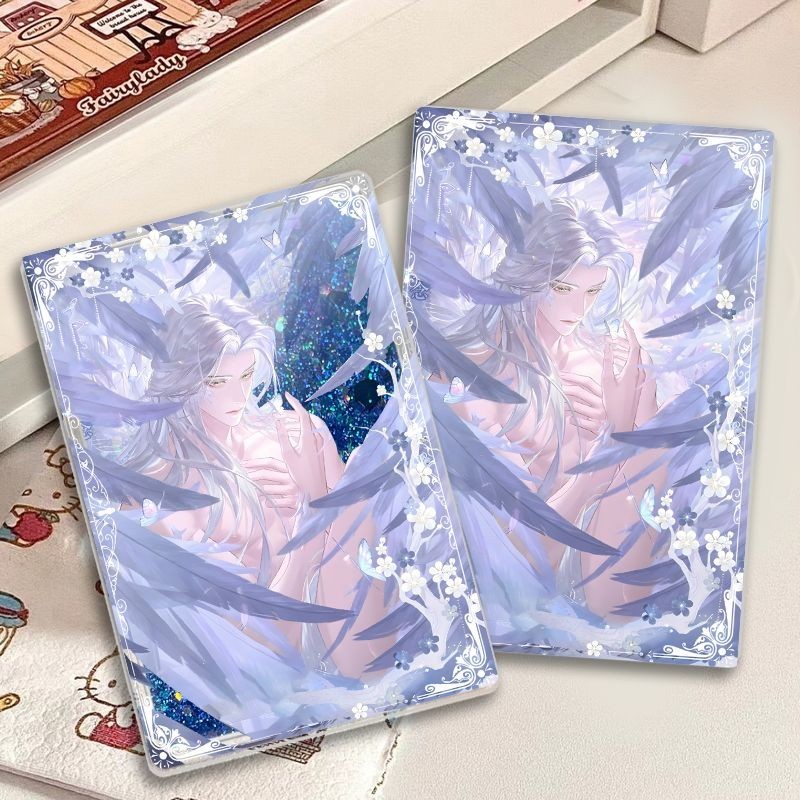 Codeplay หยวน Zuoci Digong แก้ว Soul Yuehun สไตล์โบราณ Glitter Mahjong อิฐเกมสองมิติยืนการ์ด Grain เ