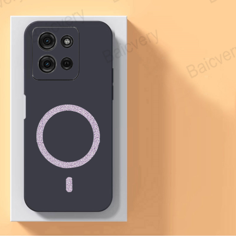 ปลอกสติกเกอร์แม่เหล็กสําหรับ Motorola MOTO G57 5G / G57 Power / G67 Power 5G ฝาครอบป้องกันแบบนุ่มสํา