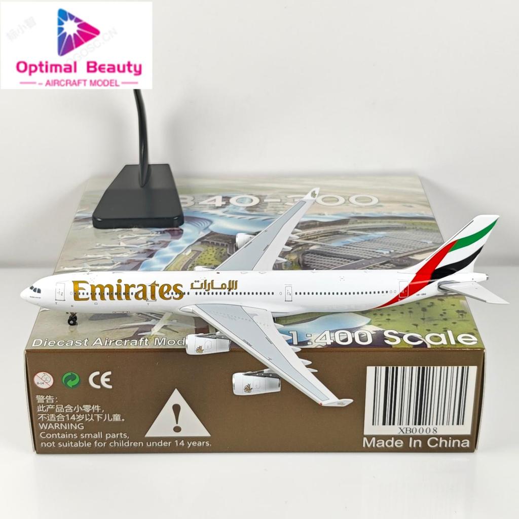 Aviation XB0008 1: 400 Emirates A340-300 A6-ERS รุ่นโลหะผสม