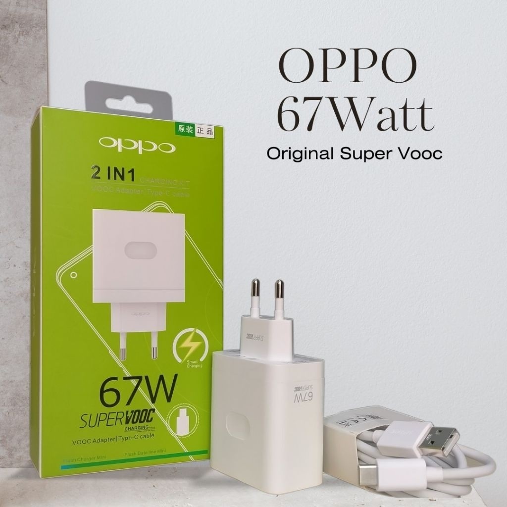 OPPO Max Charger 100% 67W Fast Charging VOOC - Type C