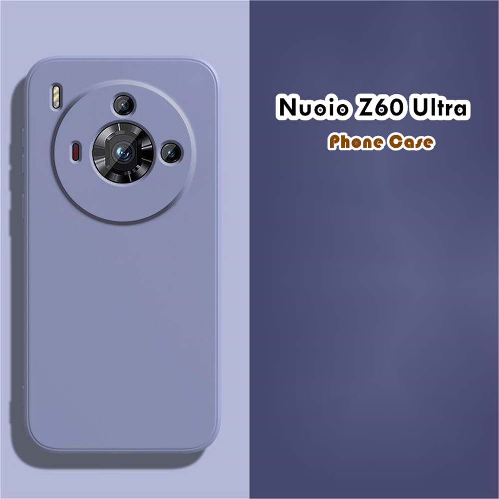 สําหรับ Nuio Z60 Ultra Case Dirt Resistance Silicone Full Case Classic Solid Color Phone Case Cover
