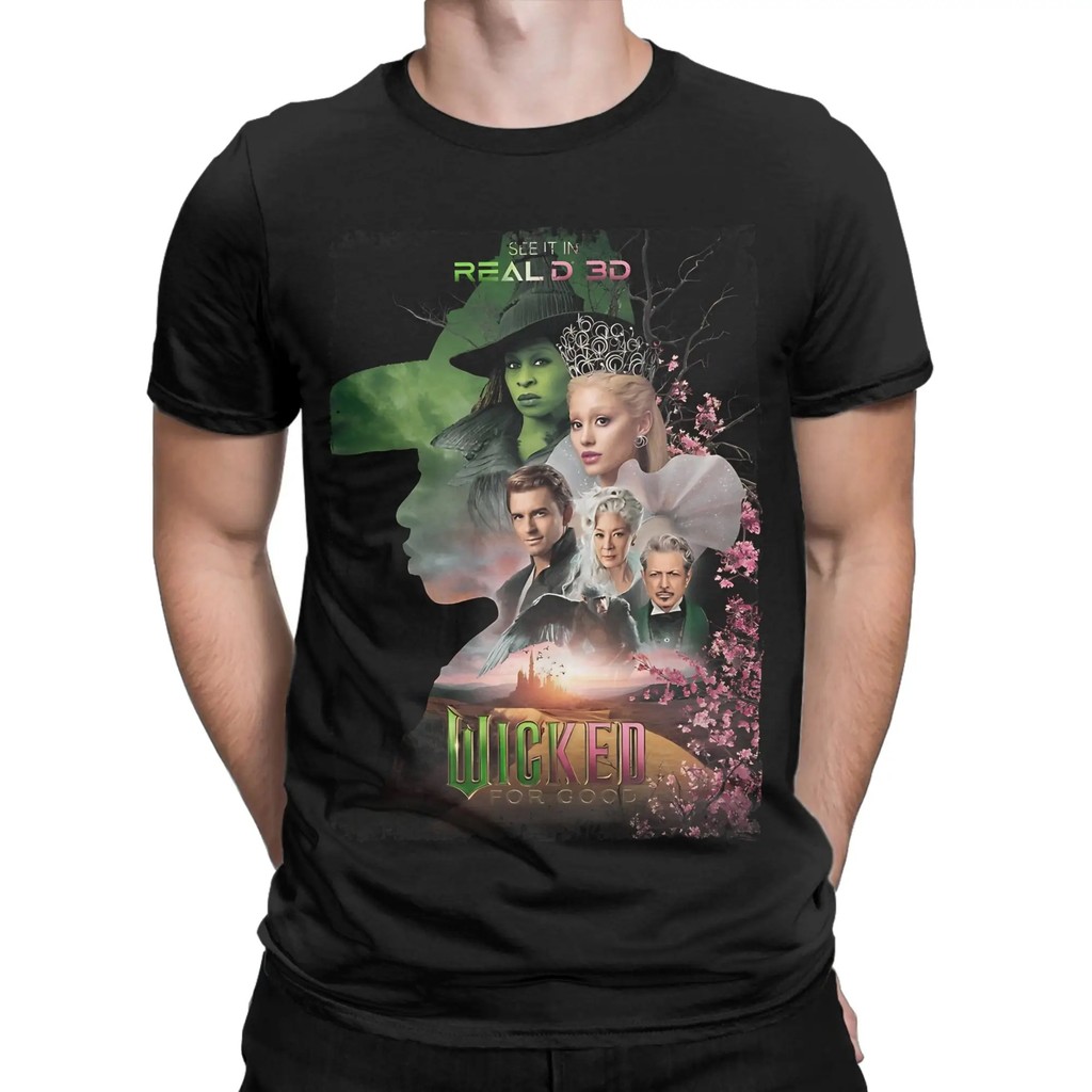 เสื้อยืดแขนสั้นคอกลมผ้าฝ้าย 100% สําหรับผู้ชายพร้อมพิมพ์ภาพยนตร์ Fiyero Musical