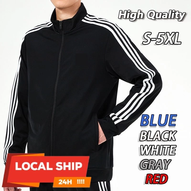 เสื้อแจ็กเก็ตกันหนาว กันลม เข้ารูป สีดํา สําหรับผู้ชาย และผู้หญิง ไซซ์ S-5XL 5 สี