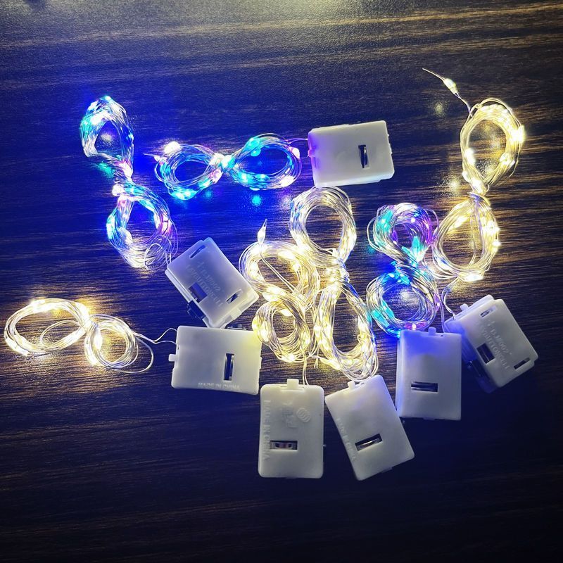 1M String Lights ไฟคริสต์มาสไฟนางฟ้า Led Party Decor (รวมแบตเตอรี่)
