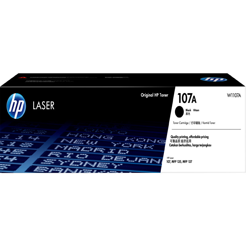 HP ผงหมึก Toner Cartridge รุ่น 107A (W1107A) สีดำ