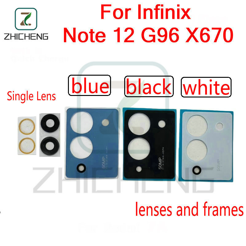 สําหรับ Infinix Note 12 G96 X670 เลนส์กล้องด้านหลัง Class Lens Replacement
