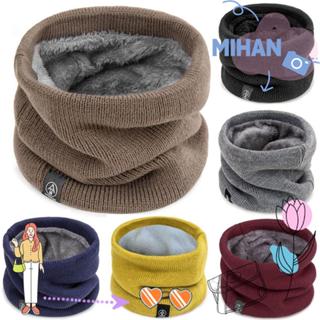 Mh ผ้าพันคอ ผ้าขนสัตว์ แบบหนา ให้ความอบอุ่น แฟชั่นฤดูหนาว สํ…