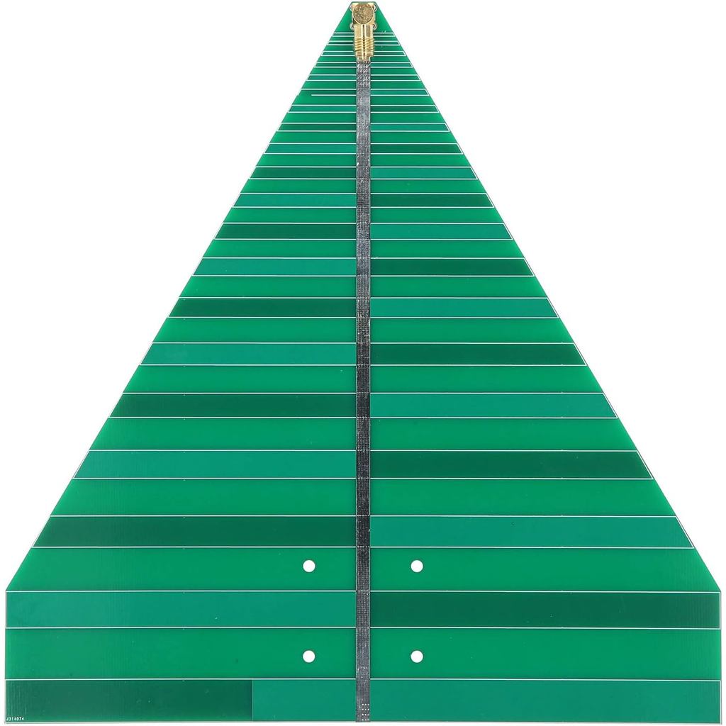Log Periodic UWB เสาอากาศ 600-6000MHz Ultra Wideband พิมพ์ Circuit Board 50W สําหรับ UWB พร้อม